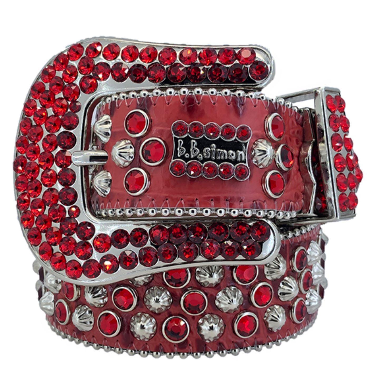 BB Simon Red Belt - Amore Accessories