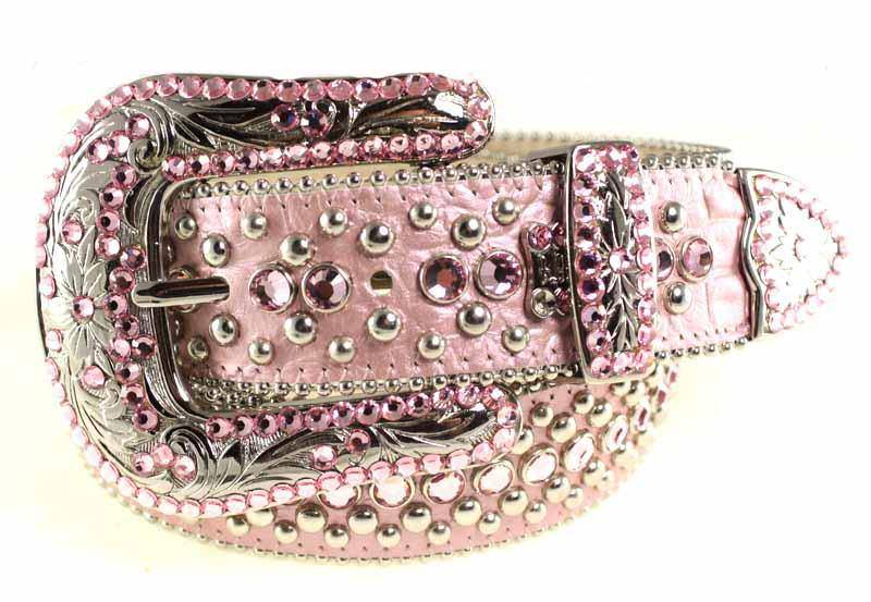 BB Simon Pink Veronica Style Belt - Amore Accessories